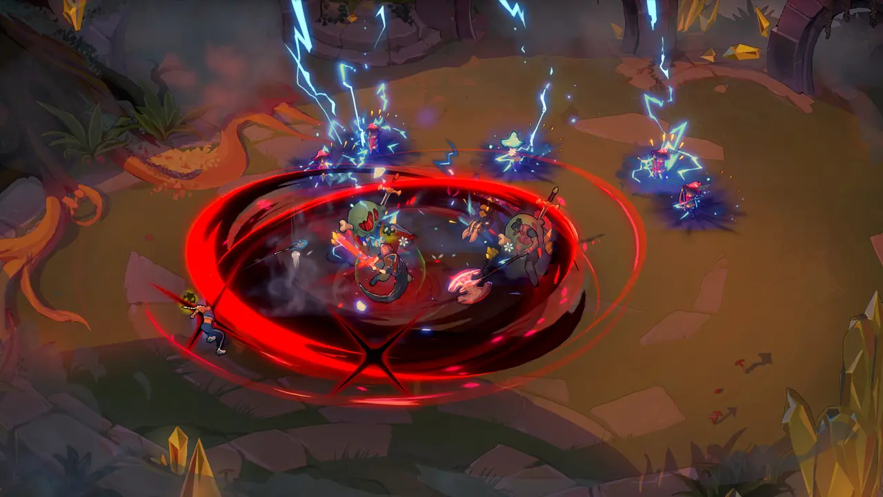 Guildrun area-of-effect ability hitting clustered enemies